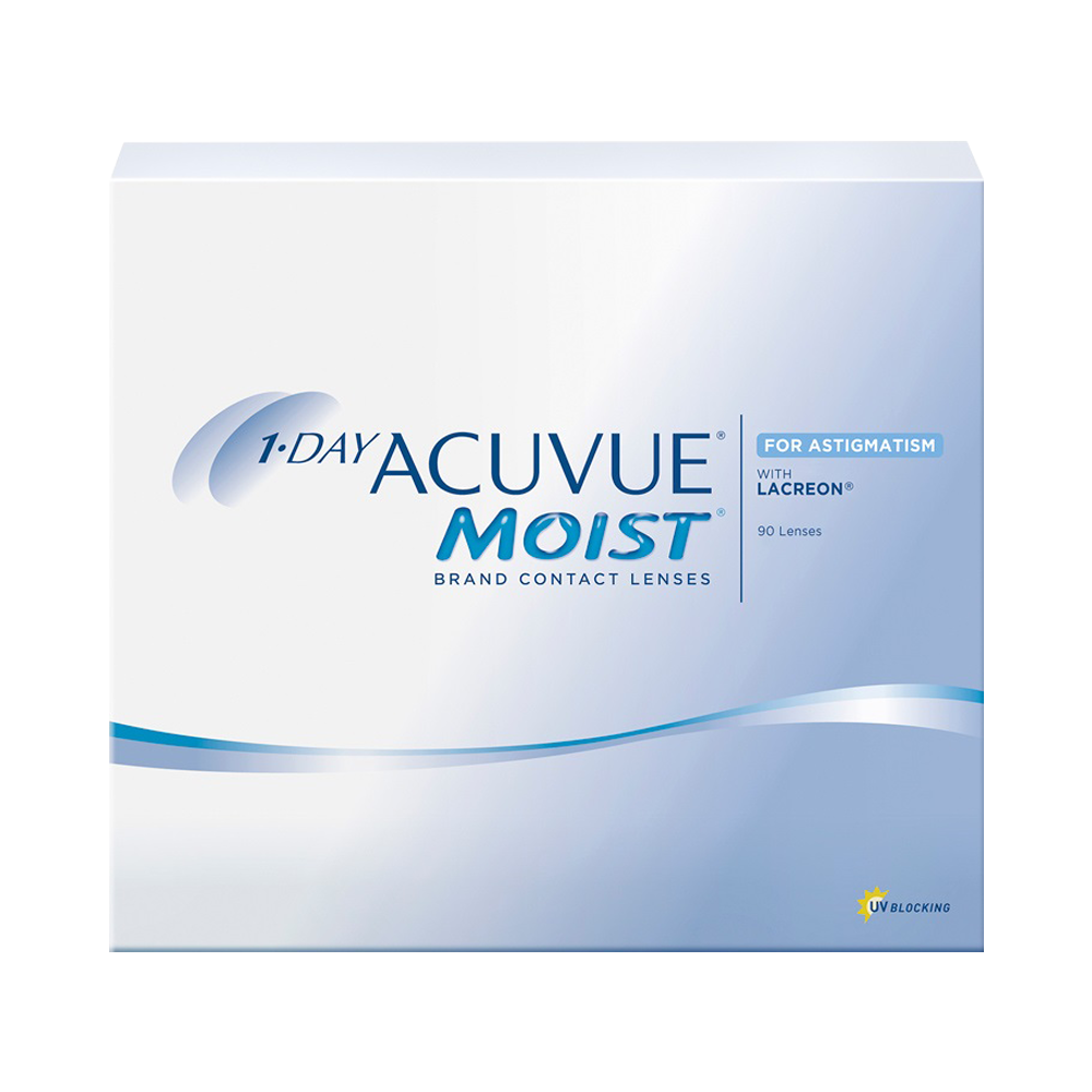 1-Day Acuvue Moist for Astigmatism - 90 lentilles journalières 