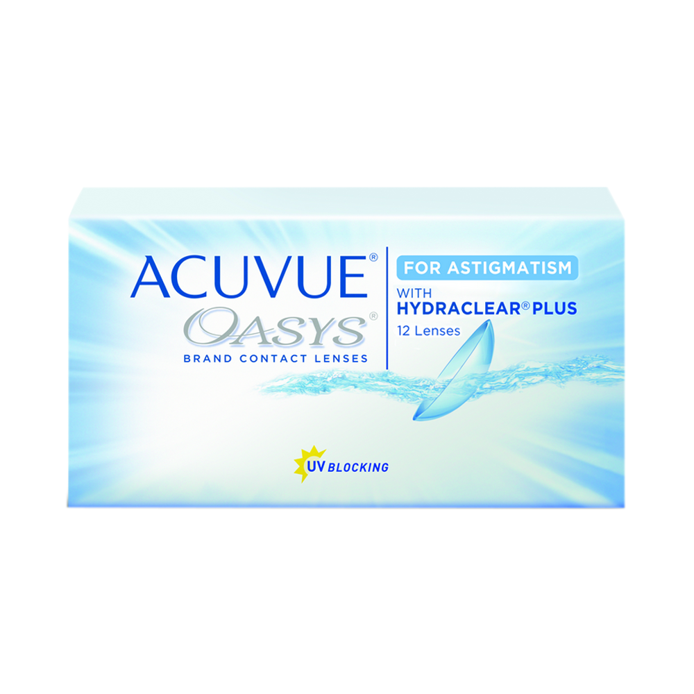 Acuvue Oasys for Astigmatism - 12 contact lenses 