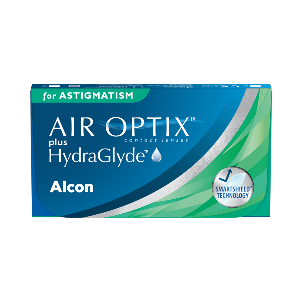 Air Optix Plus HydraGlyde for Astigmatism - 6 lentilles mensuelles 