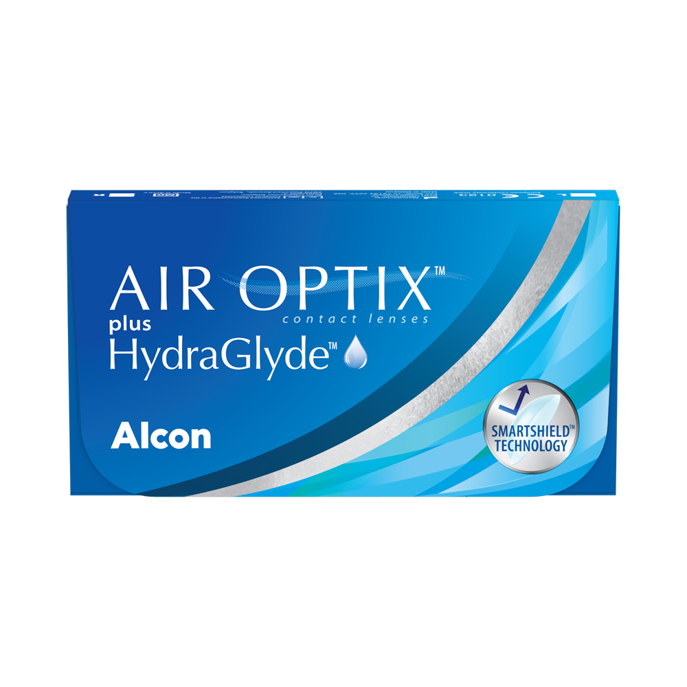 Air Optix plus HydraGlyde - 3 lentilles mensuelles 