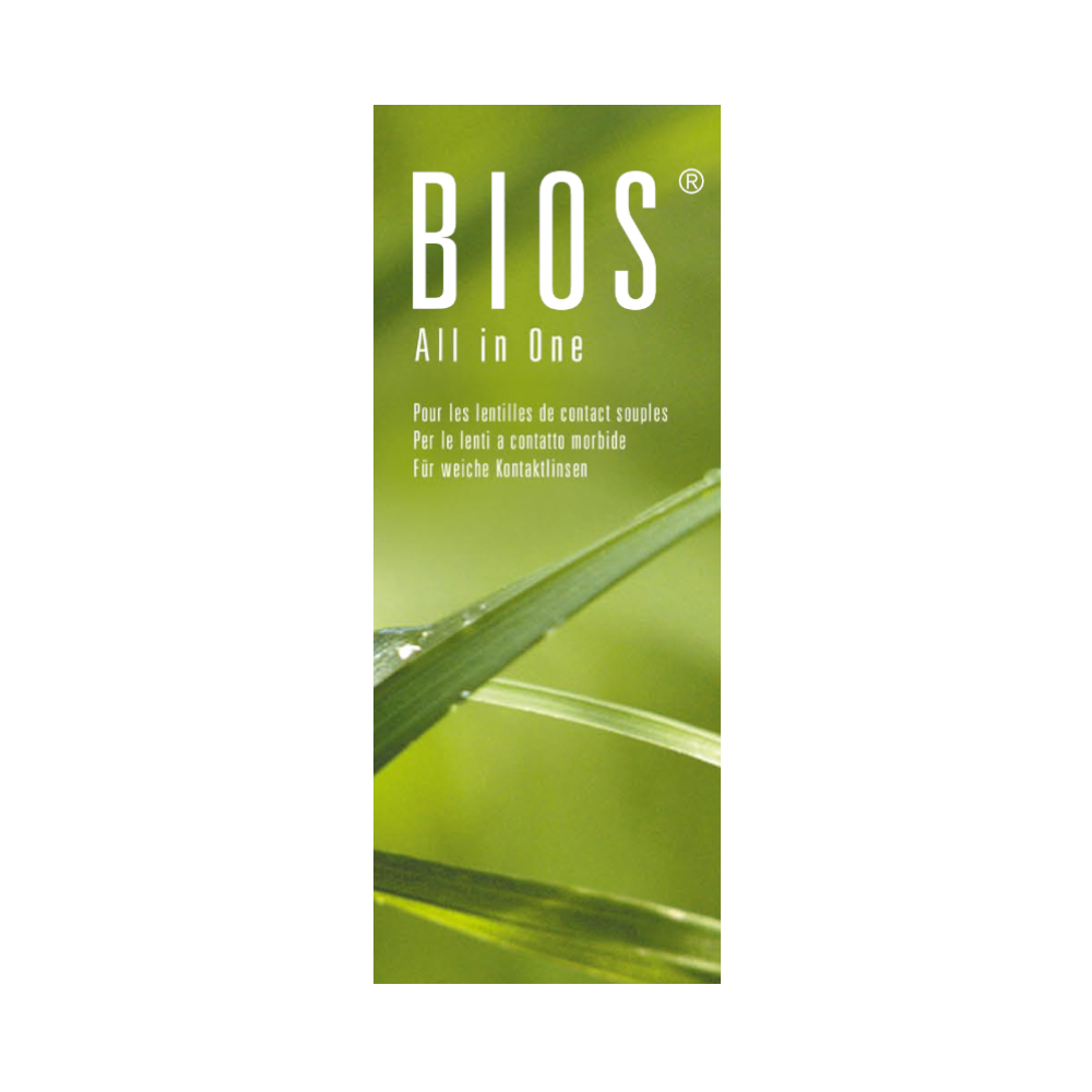 Bios All in one - 360ml + étui pour lentilles 