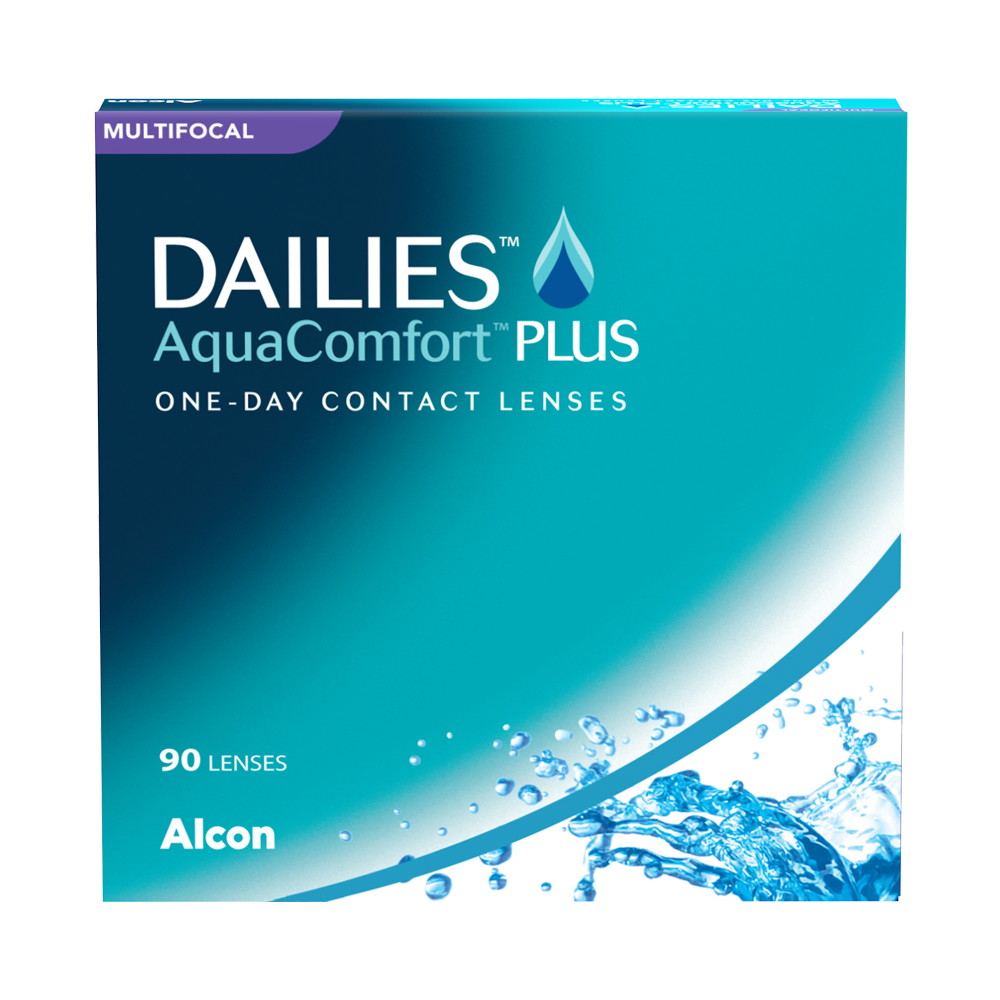 Dailies Aquacomfort Plus Multifocal - 90 lentilles journalières 