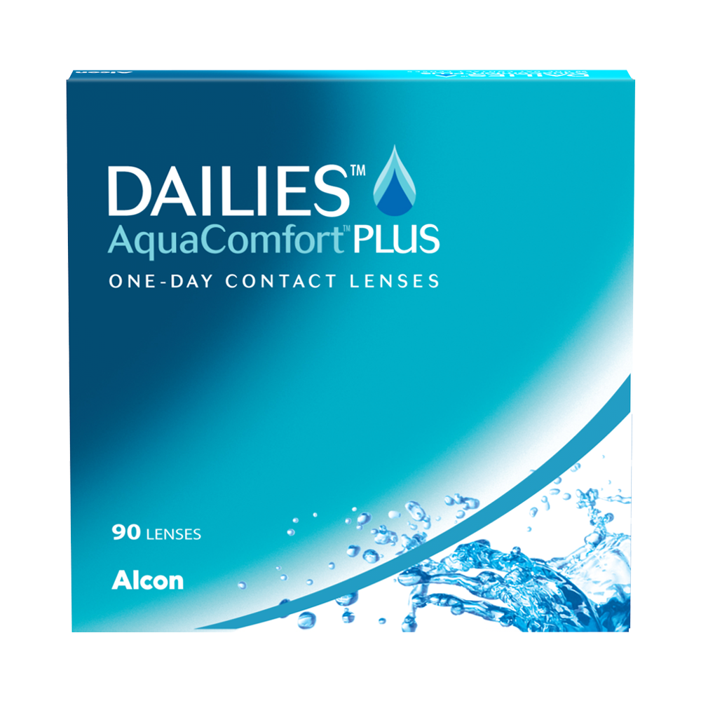 Dailies Aquacomfort Plus - 90 lentilles journalières 