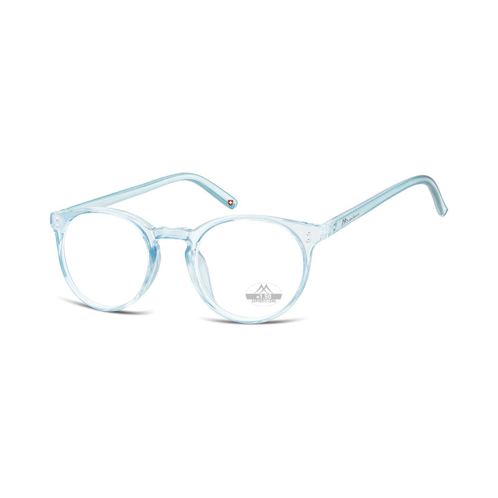 Reading Glasses Trendy blue transparent HMR55A 
