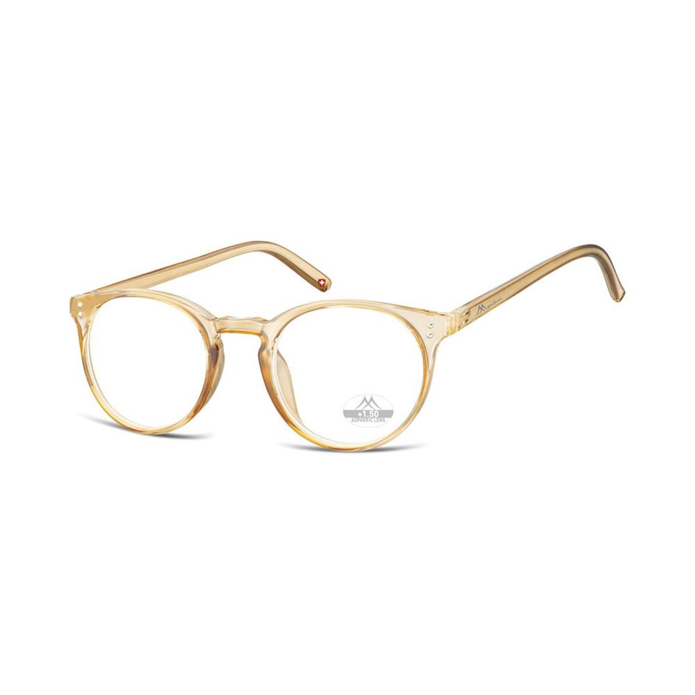 Montana Reading Glasses Trendy brown transparent HMR55C 
