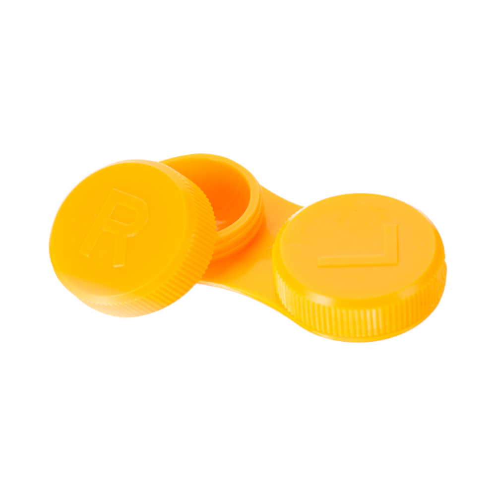 Lens case flat orange - 1x 