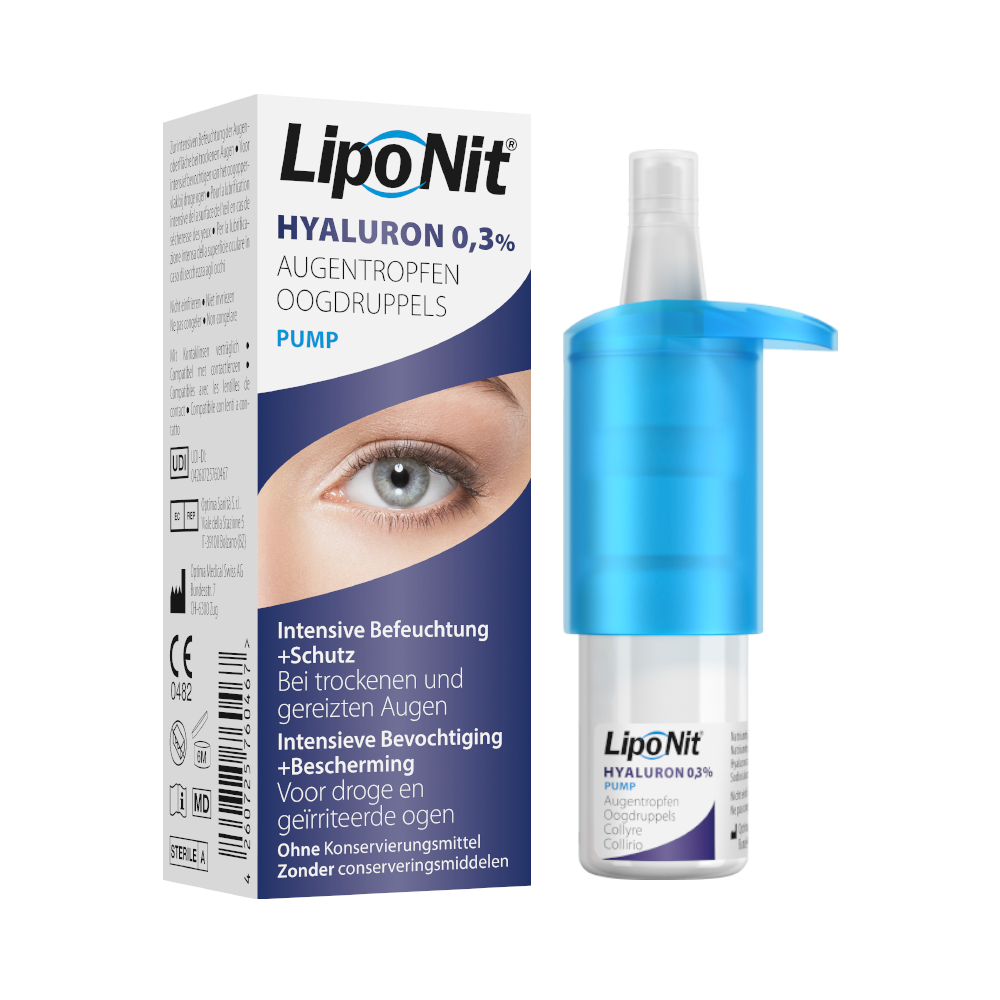 Lipo Nit eye drops Gel 0.3% - 10ml pump dispenser 