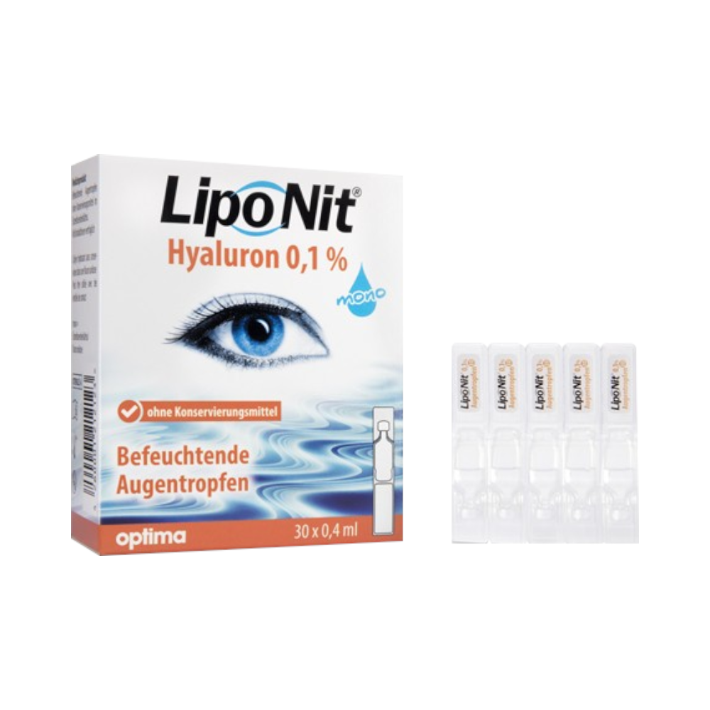 Lipo Nit Augentropfen 0.1% - 30x0.4ml Ampullen 