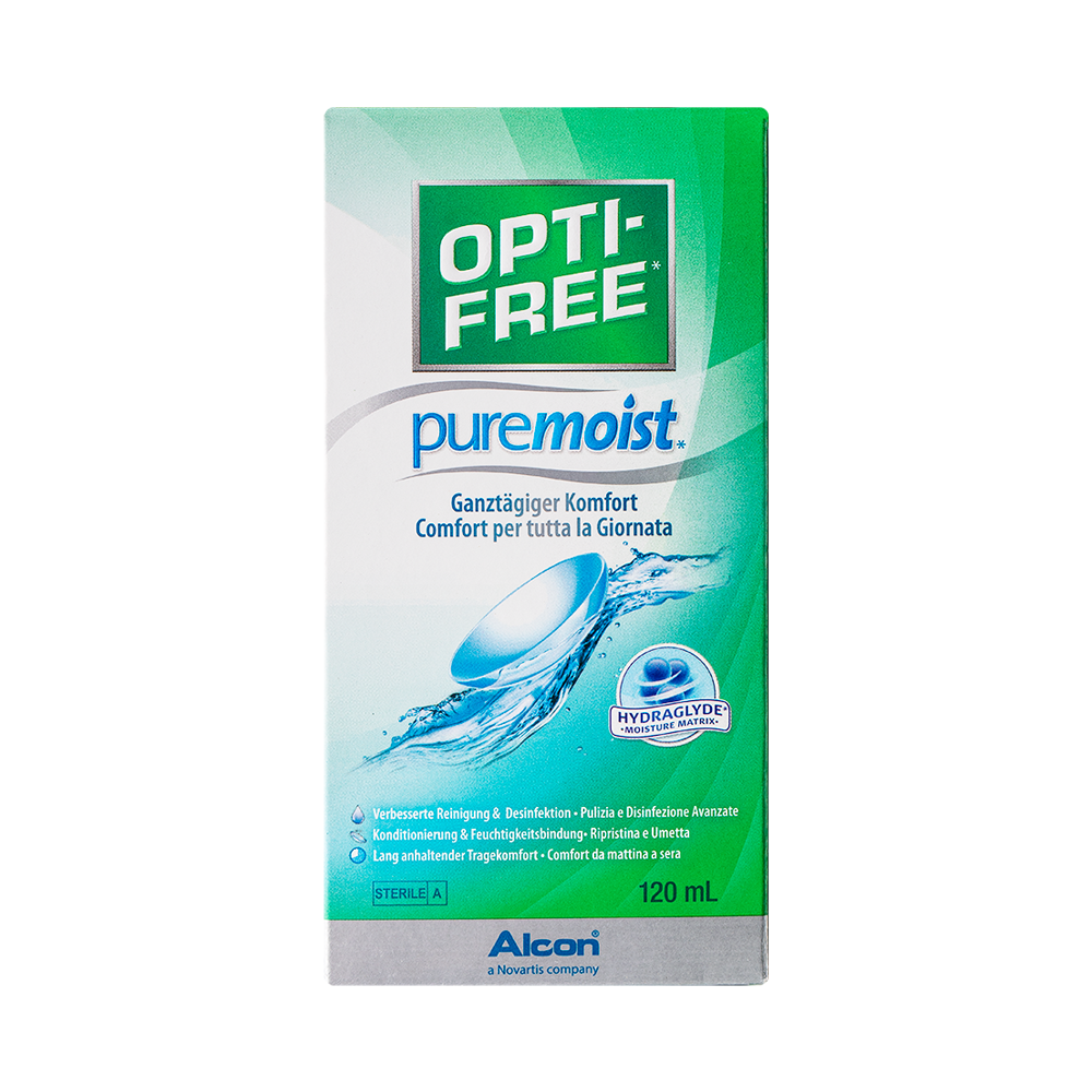 OptiFree Puremoist - 120ml + étui pour lentilles